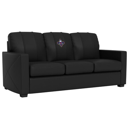 Dreamseat Silver Sofa with New Orleans Pelicans Secondary Logo XZ7759001SOCDBK-PSNBA31083